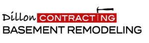 Dillon-Contracting-Logo-basement-remodeling-red box-k-text