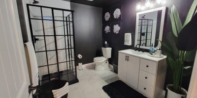 custom basement remodel bathroom